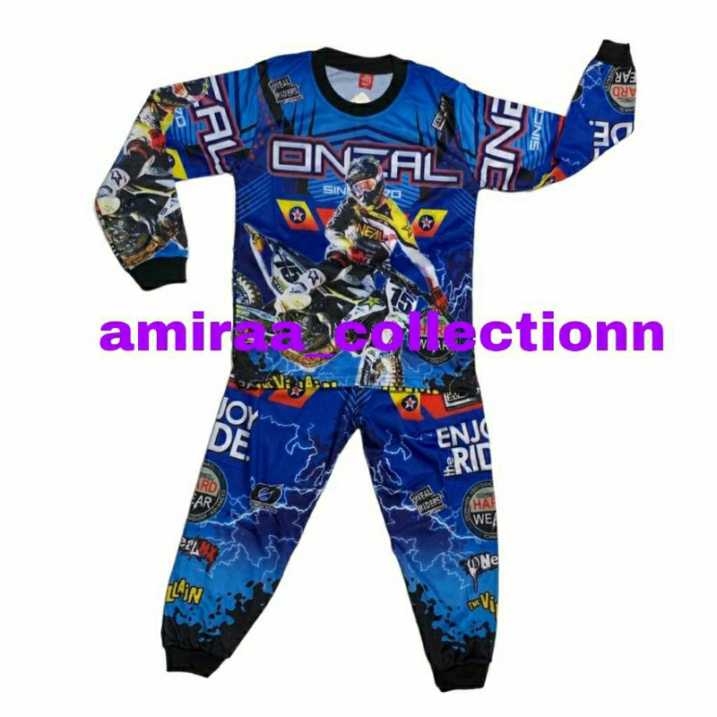 COD / SETELAN BAJU BALAP MOTOR CROSS ANAK TERBARU / BAJU SEPEDA ANAK