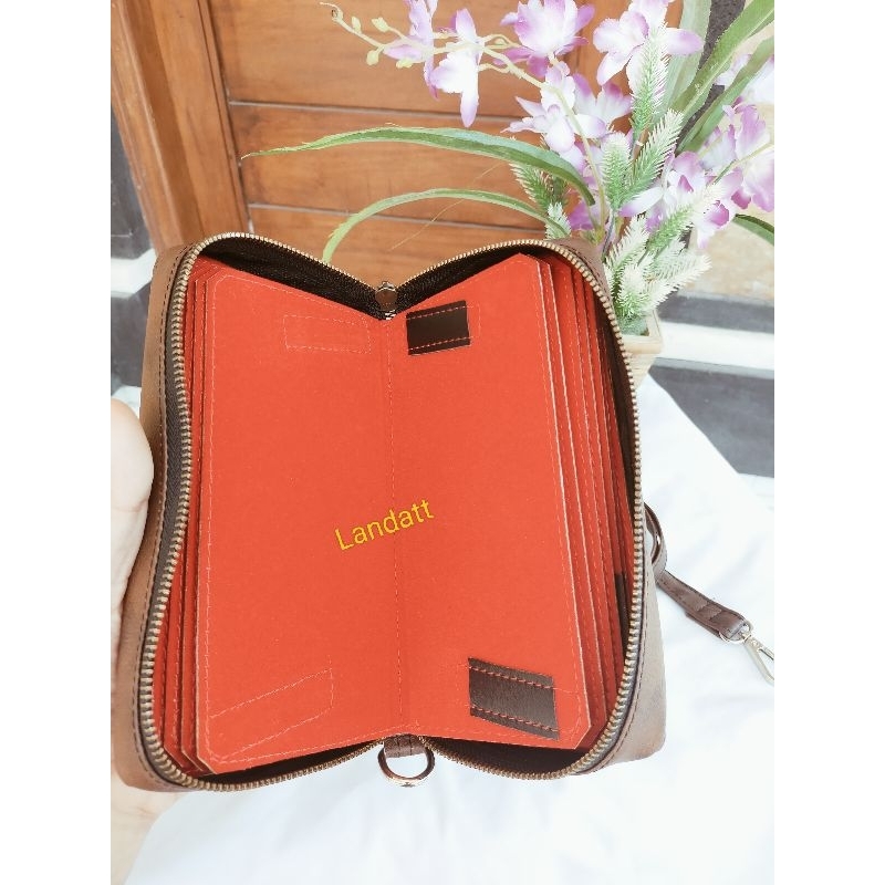 Dompet Taji Resleting / Tali Pendek Tebal