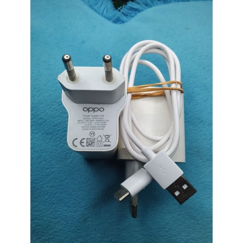charger original copotan dari hp Oppo type C 18W  A53 a52 Reno 4F dll