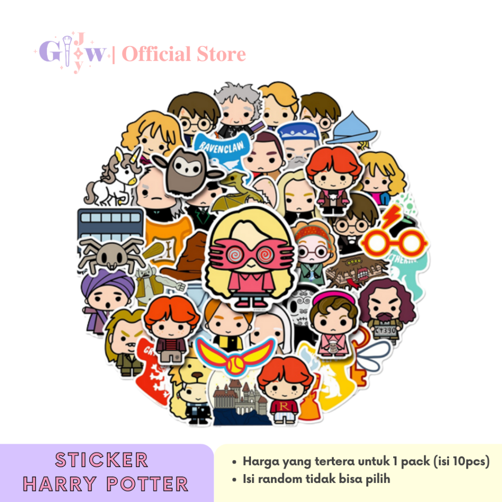 A475 STICKER HARRY POTTER (10pcs) anti air notebook scrapbook label tempel motif kartun superhero super hero unik lucu atk alat tulis kantor murah viral termurah kartun komputer leptop handphone hp smartphone koper laptop tembok kulkas disney anime