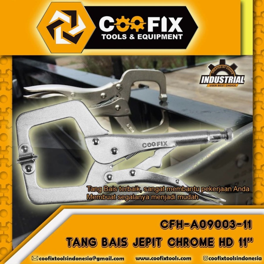 COOFIX Tang Bais Jepit Chrome 11 inchi