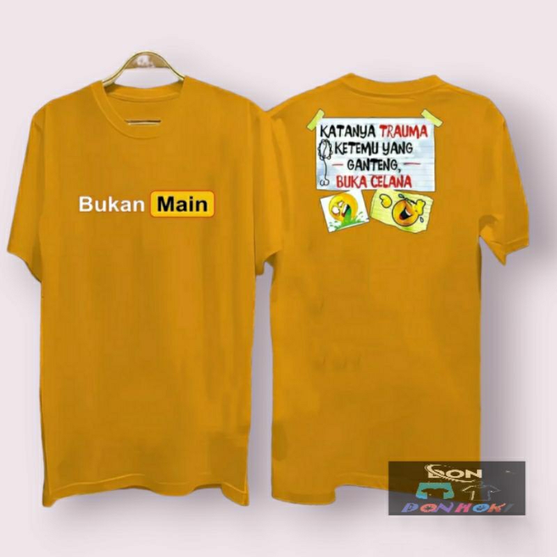 COD/KAOS B.MAIN KATANYA TRAUMA dtf KAOS COWOK KAOS BAJU PRIA PAKAIAN PRIA  KAOS DISTRO