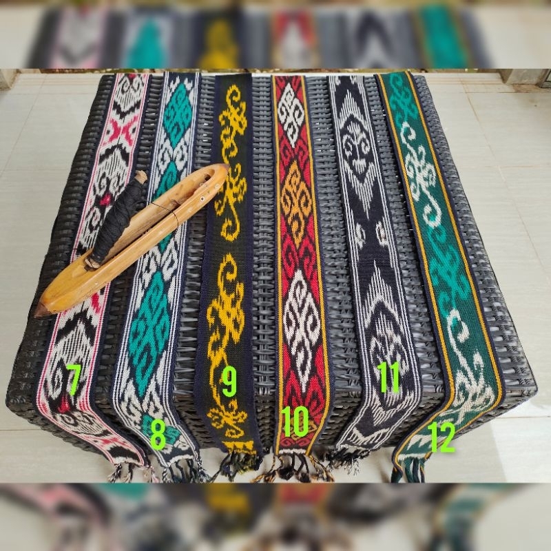 Ikat Kepala Tenun Etnik 48  motif Termurah motif dayak