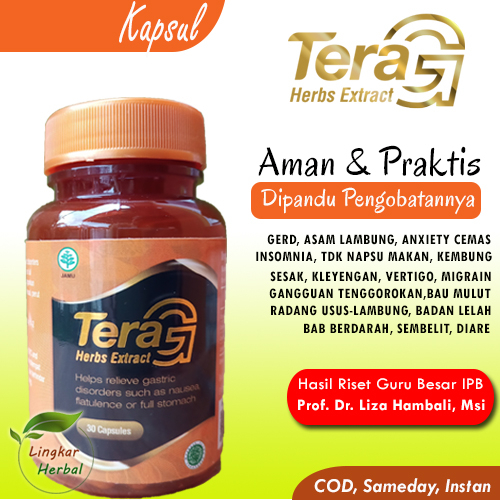 Tera G Ekstrak Herbal untuk GERD, Asam Lambung, Anxiety