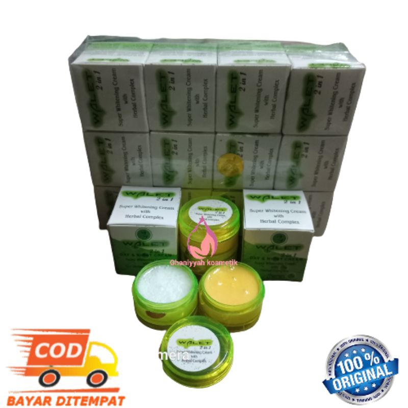 Cream Walet Susun Siang Malam Original Krim Walet Siang dan Malam 2in1 Super Whitening Walet Herbal
