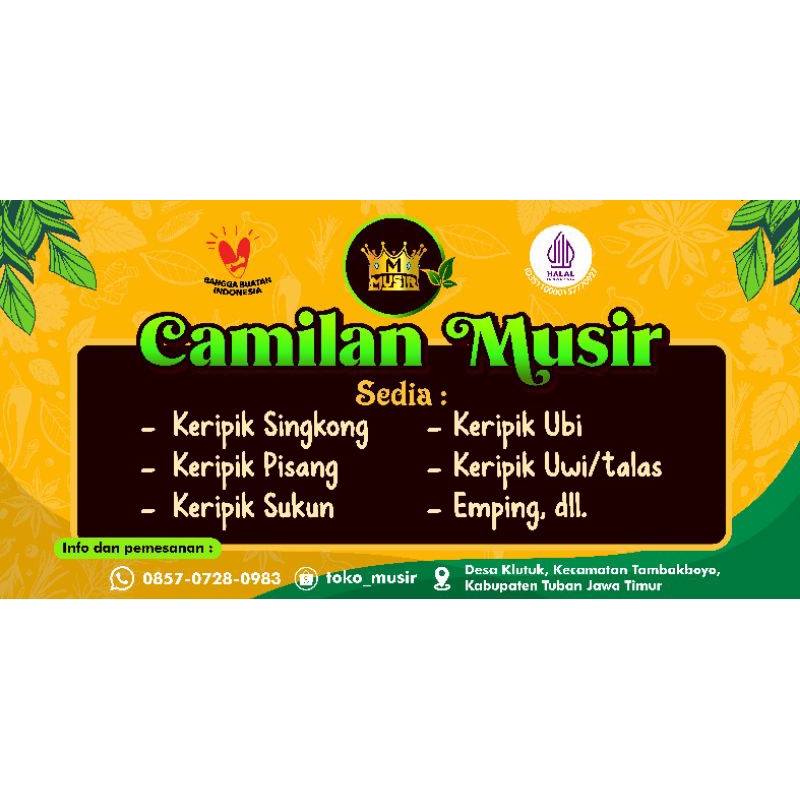 

Aneka Camilan Musir Mix (Kemasan Besar / Big Pack ) 500 gram
