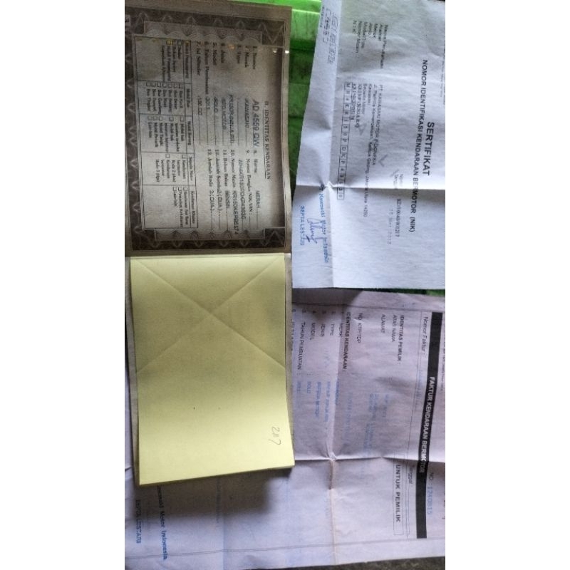 surat ninja Rr new plat ad