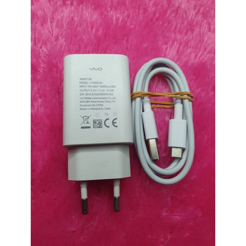 charger second original copotan hp Vivo 2A micro terbaru Y15S Y17 dll