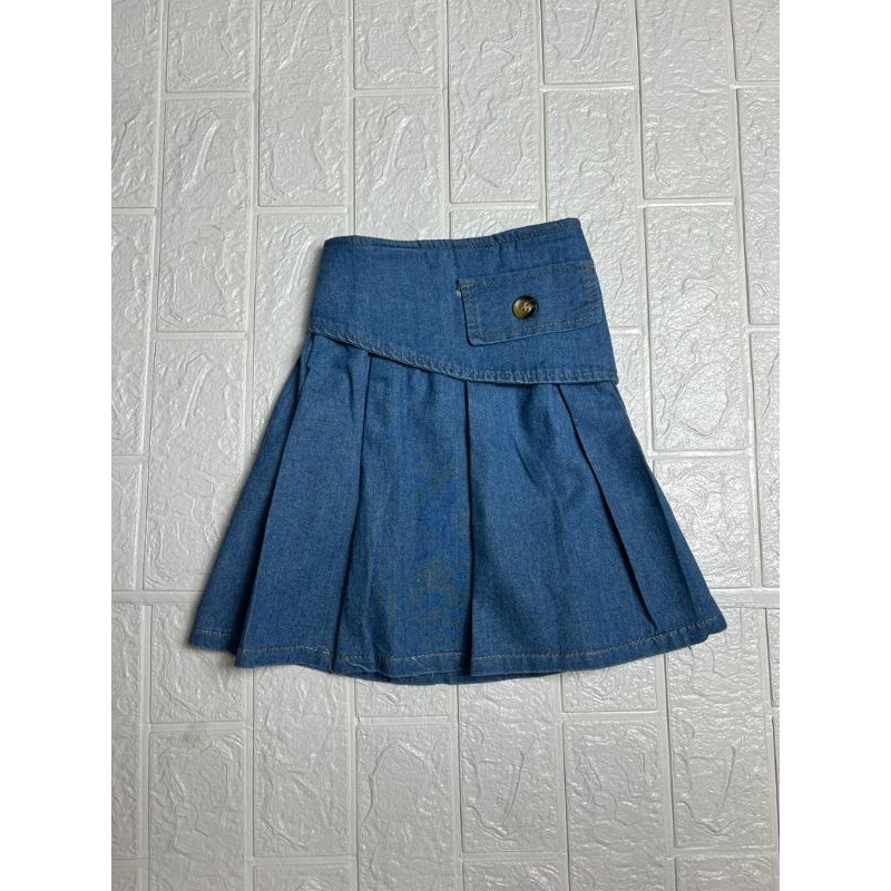 Cassie Skirt denim jeans anak perempuan golf skirt
