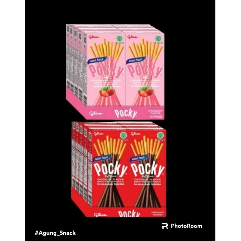 

Glico | Pocky Chocolate & Strawberry | 1Pack Isi 10 box @21gram