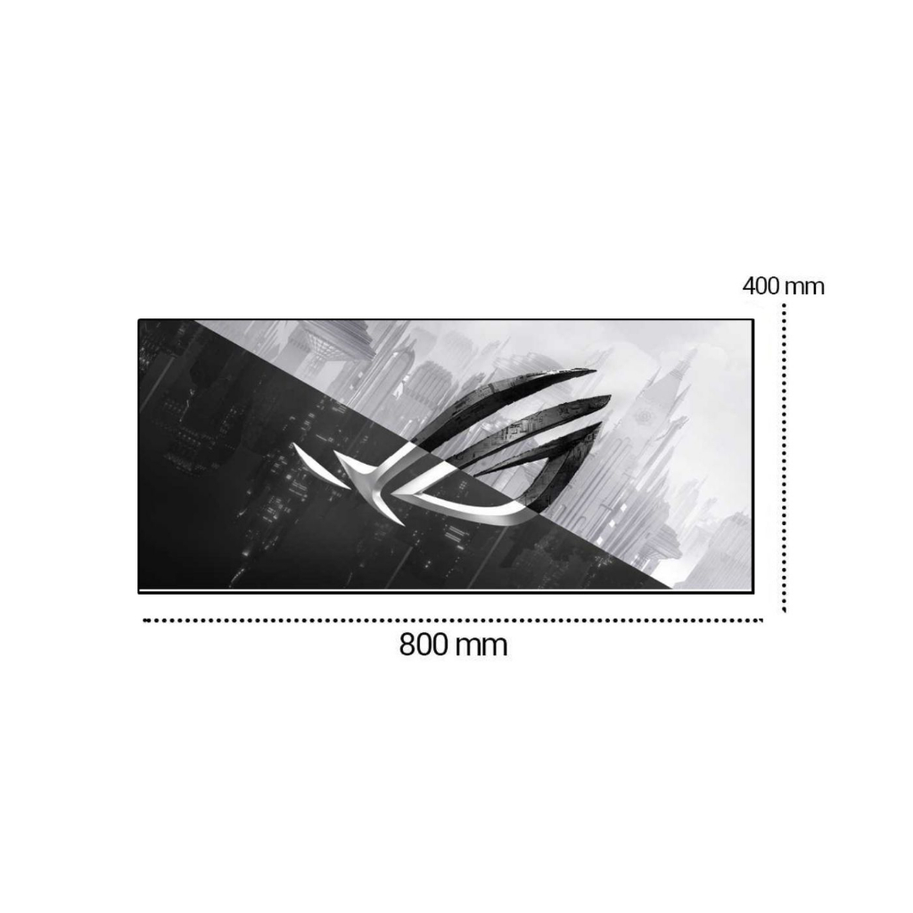 Mouse Pad Gaming XL Desk Mat 800 x 400 x 2 mm Motif ROG Desain Eksklusif untuk Gamer Sejati