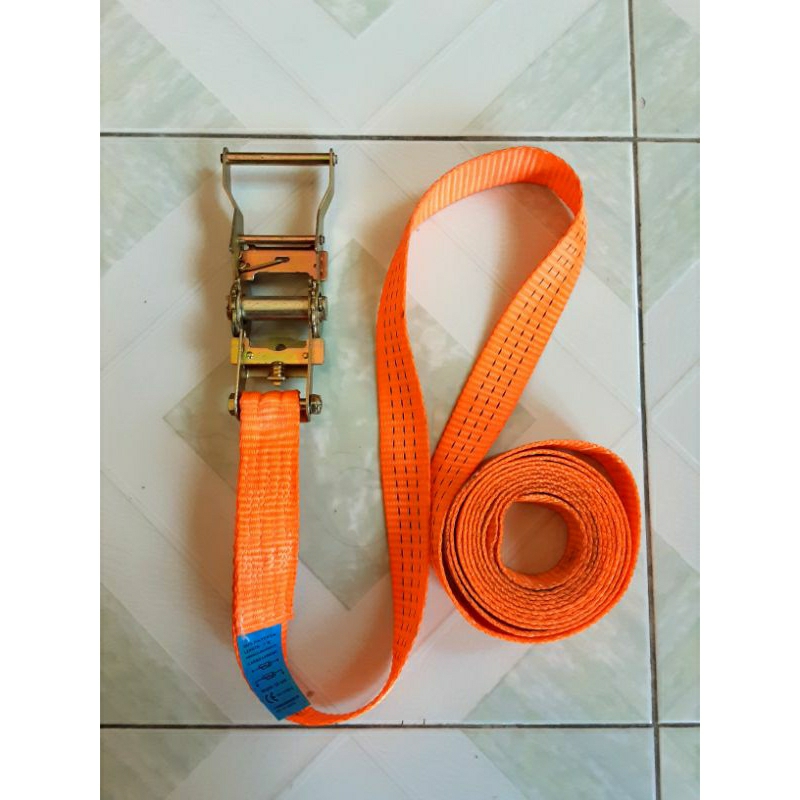 rachet tie down trek belt tali krek set 1,5 inch / 3,5 cm 6 meter