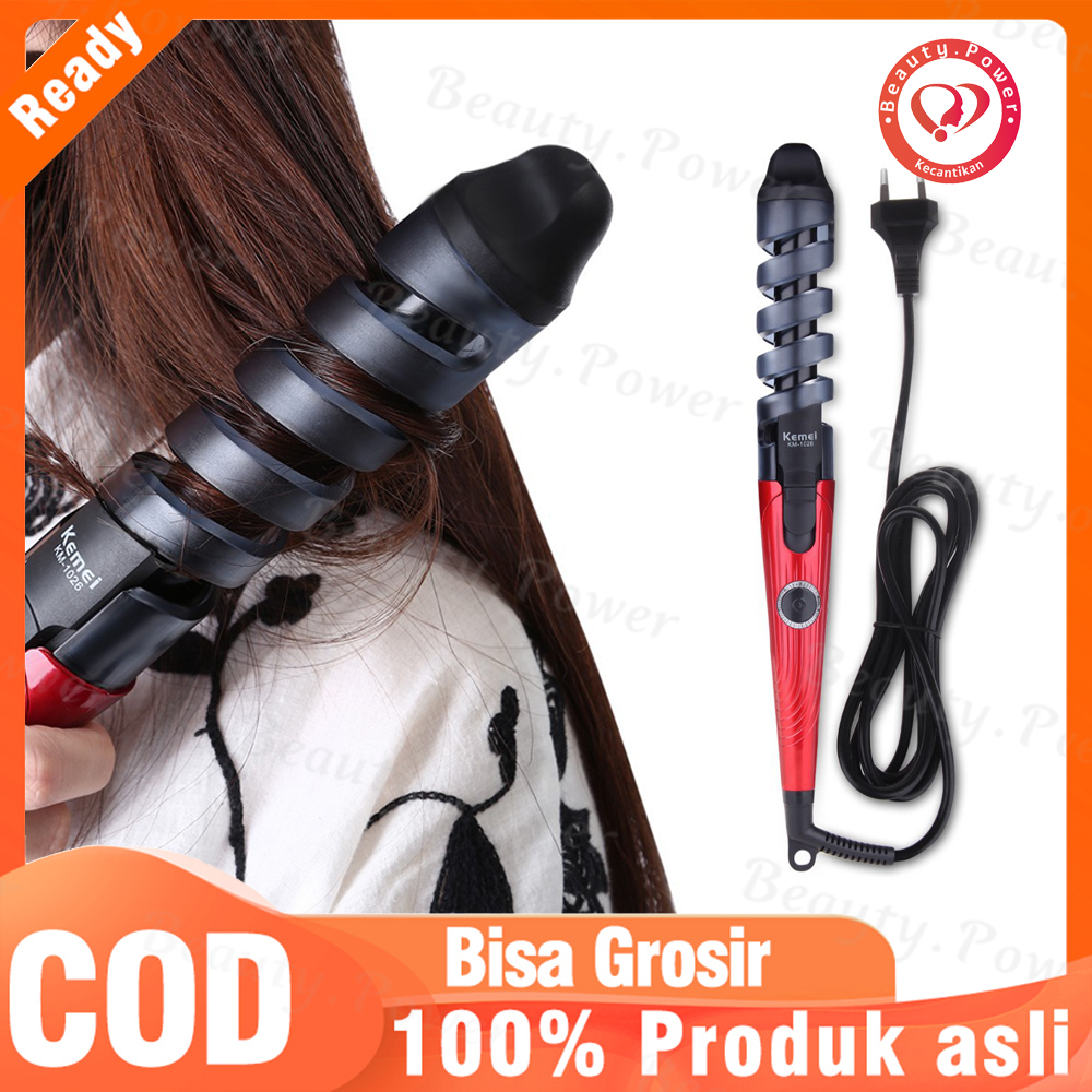 KEMEI 1026 Curler Conical Curling Iron Single Tube Hair Waver Curly Hair Styling Tools KM-1026