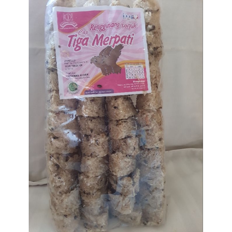 

Rengginang lorjuk mentah cap tiga merpati bentuk oval khas sumenep madura