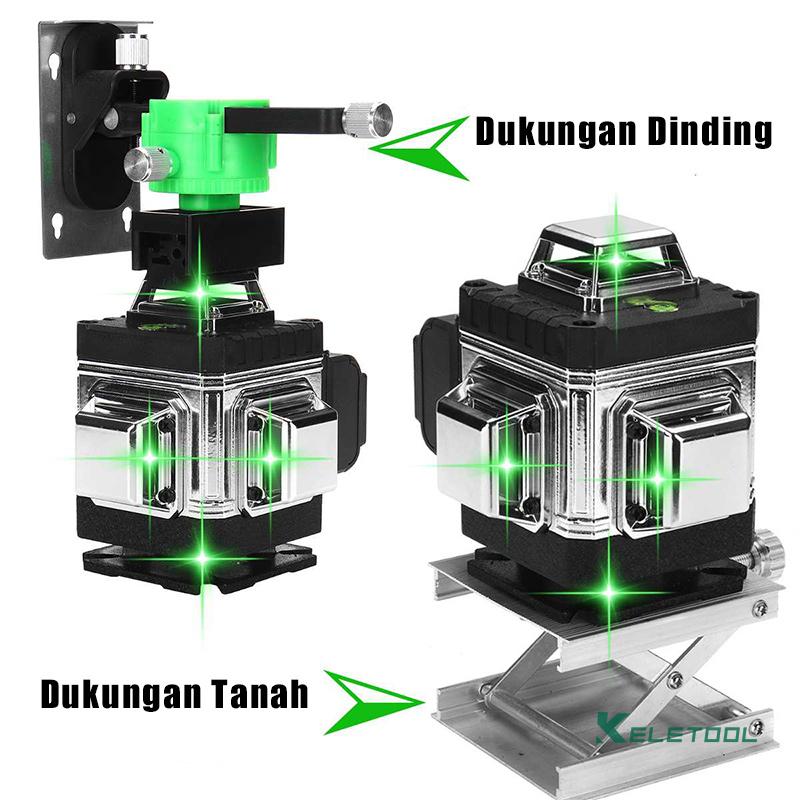 Buy_Mint 4D 16 Line Digital Meteran Laser Tukang Level Leveling 360 Rotari Laser Level Laser