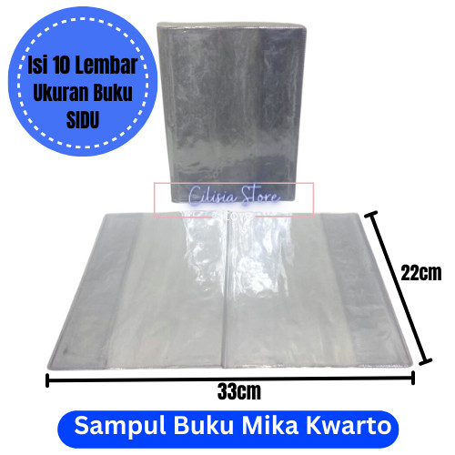 

Sampul Buku Mika Kwarto / Buku Sidu / Isi 10 Lbr / Sampul Plastik Mika Buku Sidu