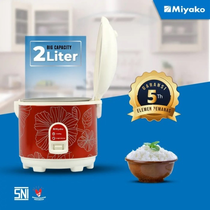 MIYAKO Rice Cooker MCM 558 SBC | Magic Com Nanoal 2 Liter Mcm-558 SBC