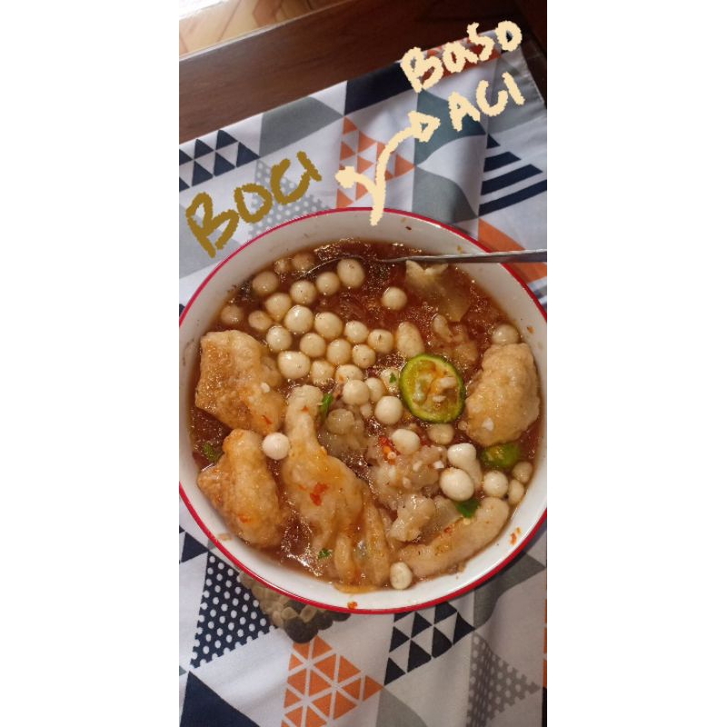

baso Aci/ boci from nanafit (pedas,gurih,sedap)