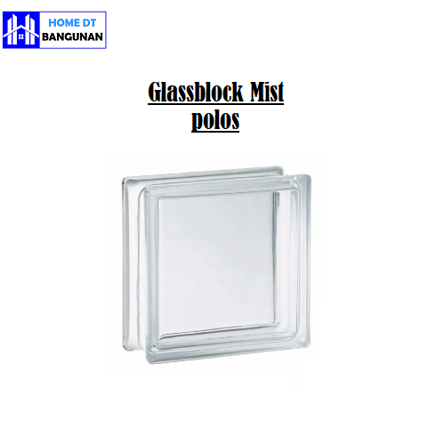GLASS BLOCK MULIA KACA PENERANGAN CAHAYA GELAS RUMAH BLOK motif MIST POLOS