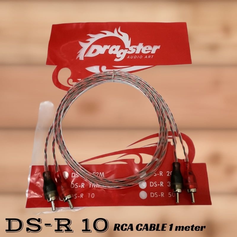 Kabel RCA 1 Meter Dragster 2-2 DS-R 10 Audio RCA 1m DSR10