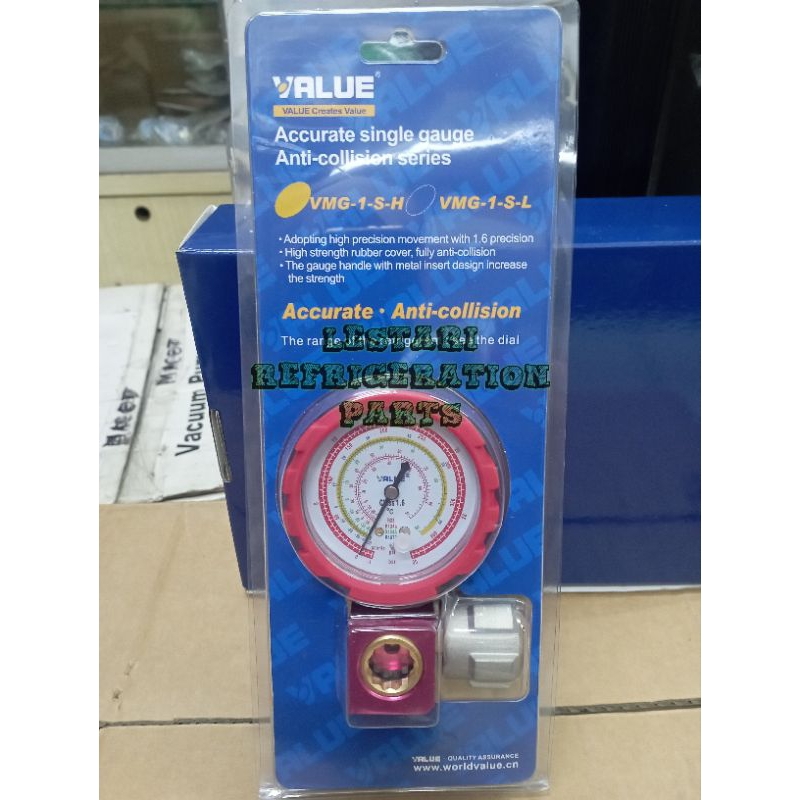 Manifold Single Value High VMG-1-S-H (R22 / R134a / R404a / R407c)