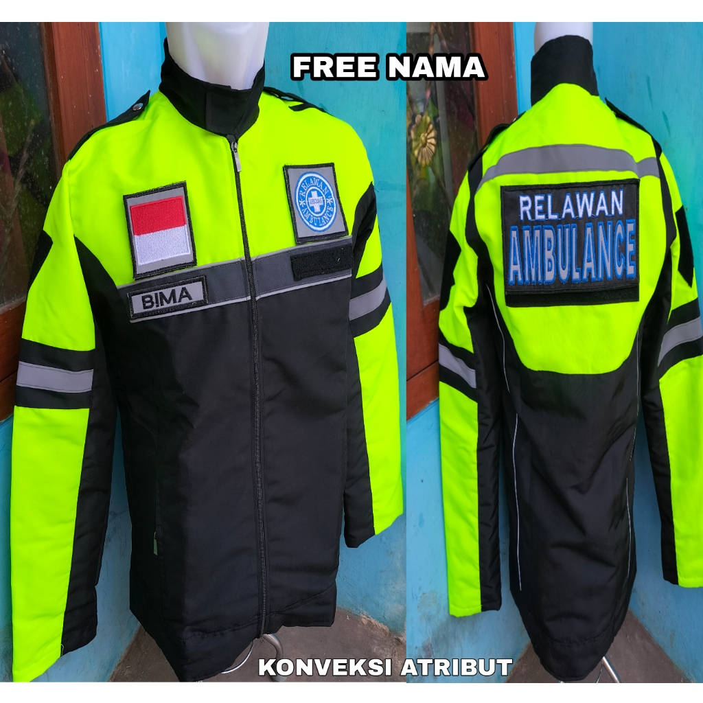 jaket patwal relawan ambulance