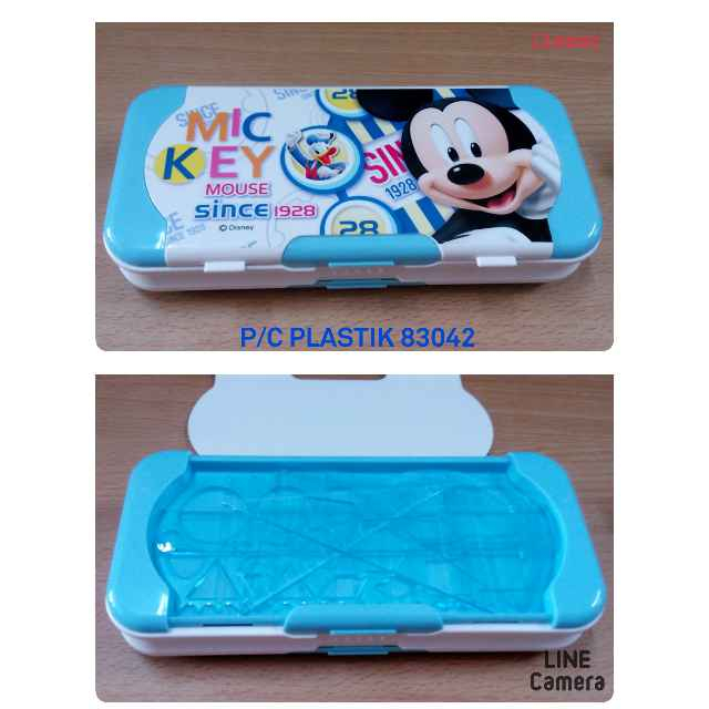 

Pencil Case Tempat Pensil Kartun Plastik 3 Tingkat Gratis Set Penggaris Kotak Pensil Susun Tiga