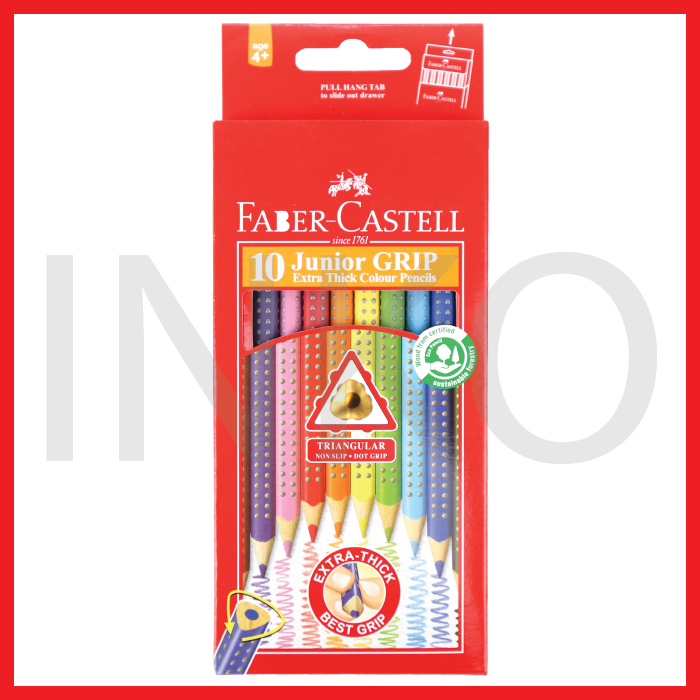 

FABER CASTELL JUNIOR GRIP COLOUR 10