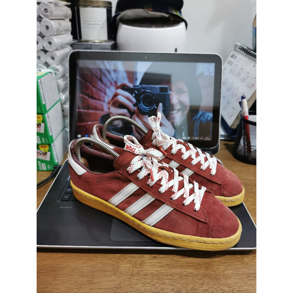 USED - Adidas Campus 80s X Mita Sneakers Red/White – Original Collaboration