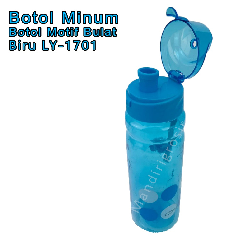 Botol Plastik* Botol Minum* Motif Alpokadot* 600ml* LY-1701