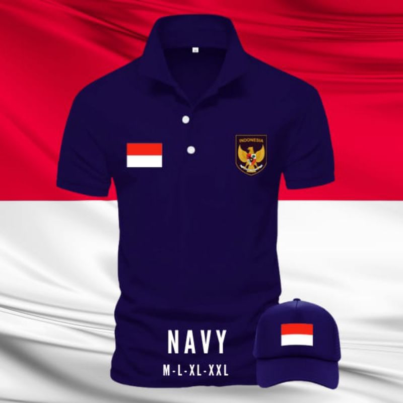 BONUS TOPI Kaos Polo Shirt Tshirt Baju Kerah Distro Pria Kemerdekaan Indonesia 78 Baju Kerah Hut RI 78 Baju 17 Agustus 2023 Kaos Kerah T Shirt Dirgahayu RI ke 78 Kaos Kemerdekaan Indonesia Anak Dewasa Lengan Panjang 78 Kaos HUT RI Ke 78 Anak Dewasa Jumbo