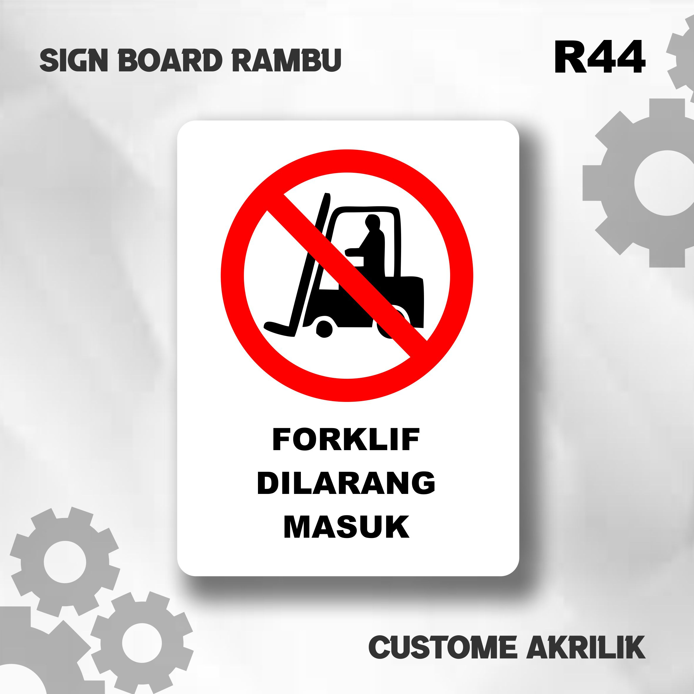 PAPAN PENUNJUK SIGN BOARD AKRILIK CUSTOM | JANGAN DISENTUH