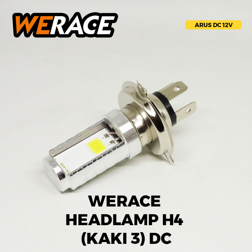 [WERACE] LAMPU DEPAN / HEADLAMP H4 ARUS DC