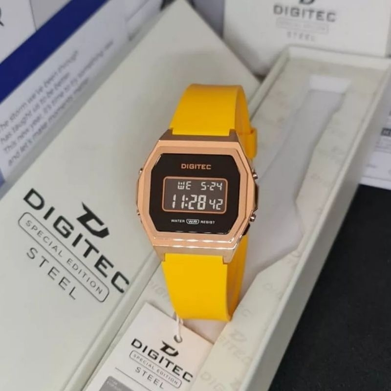 Jam Tangan Digitec DGS 7125 Case Stainless Steel Original