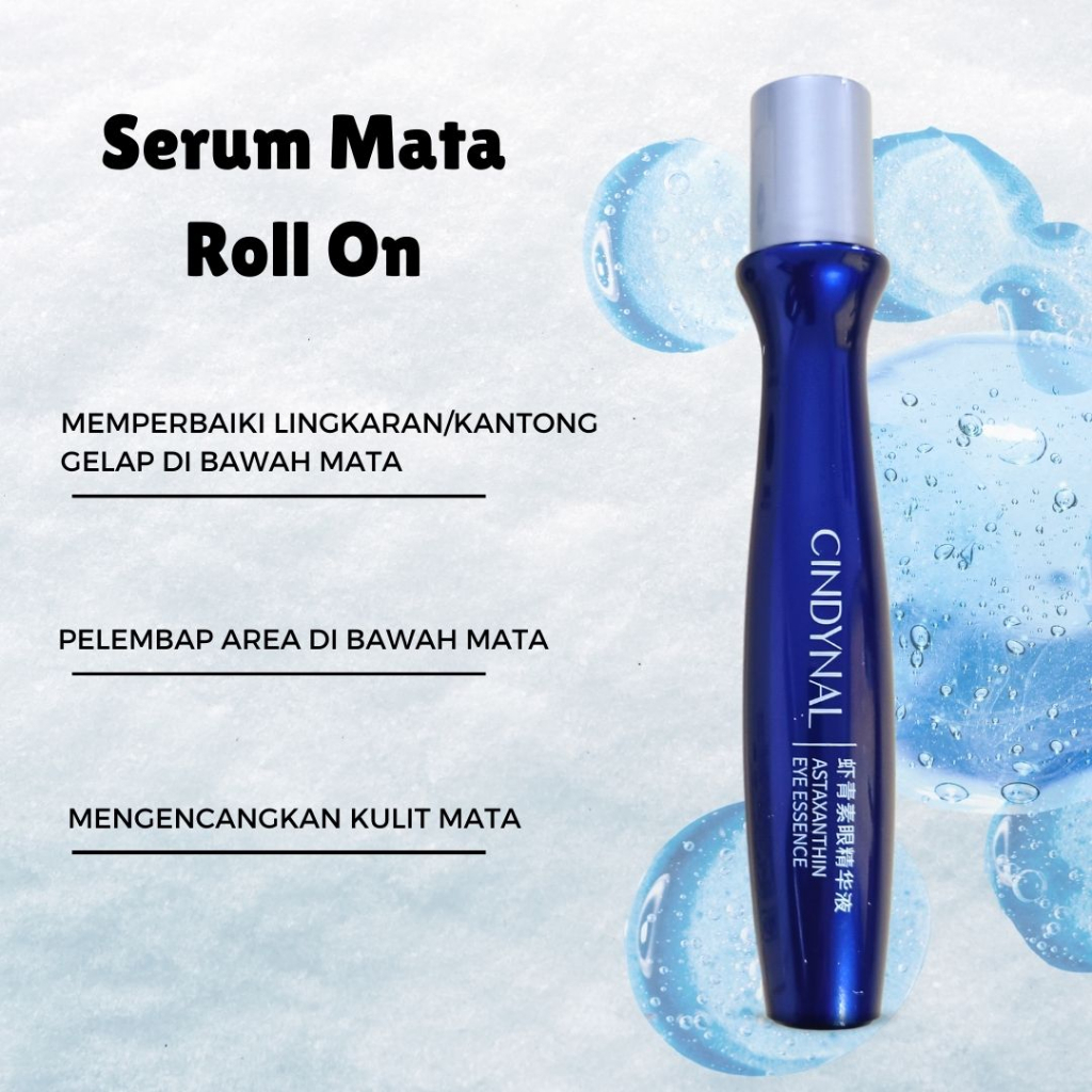 Eye Essence Penghilang Kantong Kerutan Mata Panda Bahan Alami ORIGINAL Serum Roll On Mata Cindynal