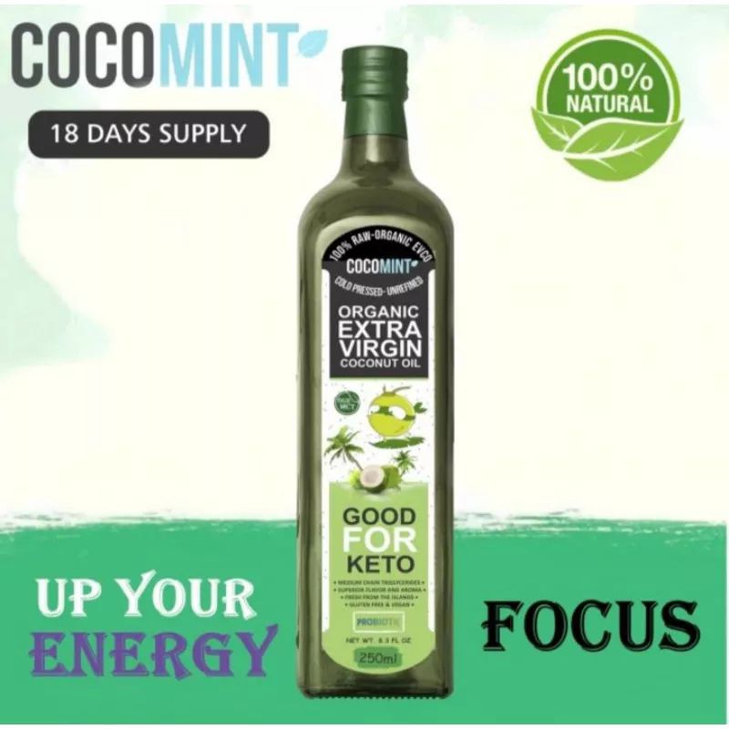 COCOMINT MINYAK KELAPA VCO 250 ML  PURE UNREFINED 100 % VIRGIN COCONUT OIL