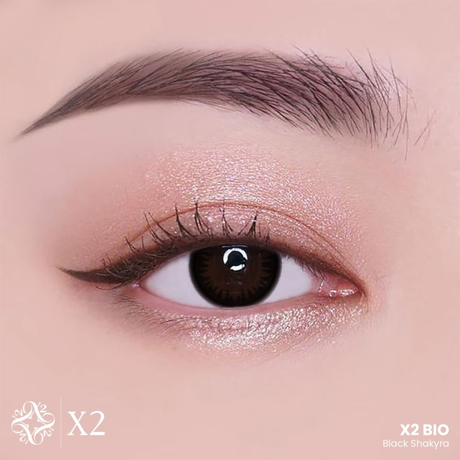 X2 Bio Softlens Black Shakyra Brown Byonce Normal Minus Sampai -06.00