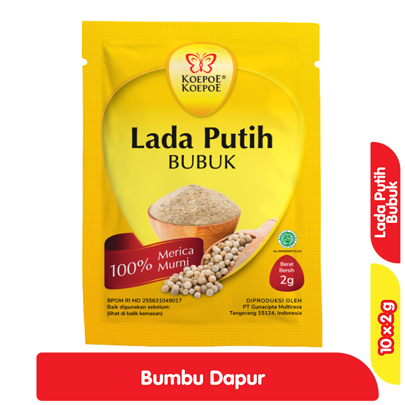 

KOEPOE-KOEPOE Lada Putih Bubuk 10 x 2 g