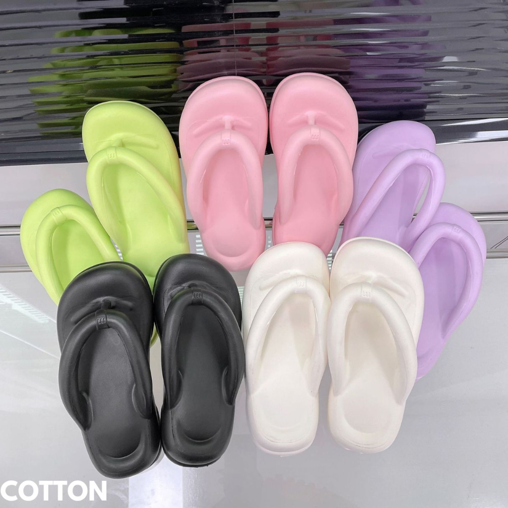 Gypsy - Sandal Slip-On Wanita Wedges Cantik Ringan Nyaman Casual Karet Import Cotton