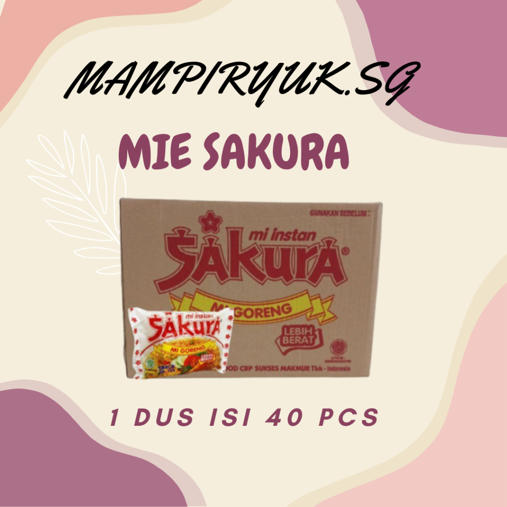 

[DUS/KARTON] MIE INSTANT MIE SAKURA ISI 40 PCS