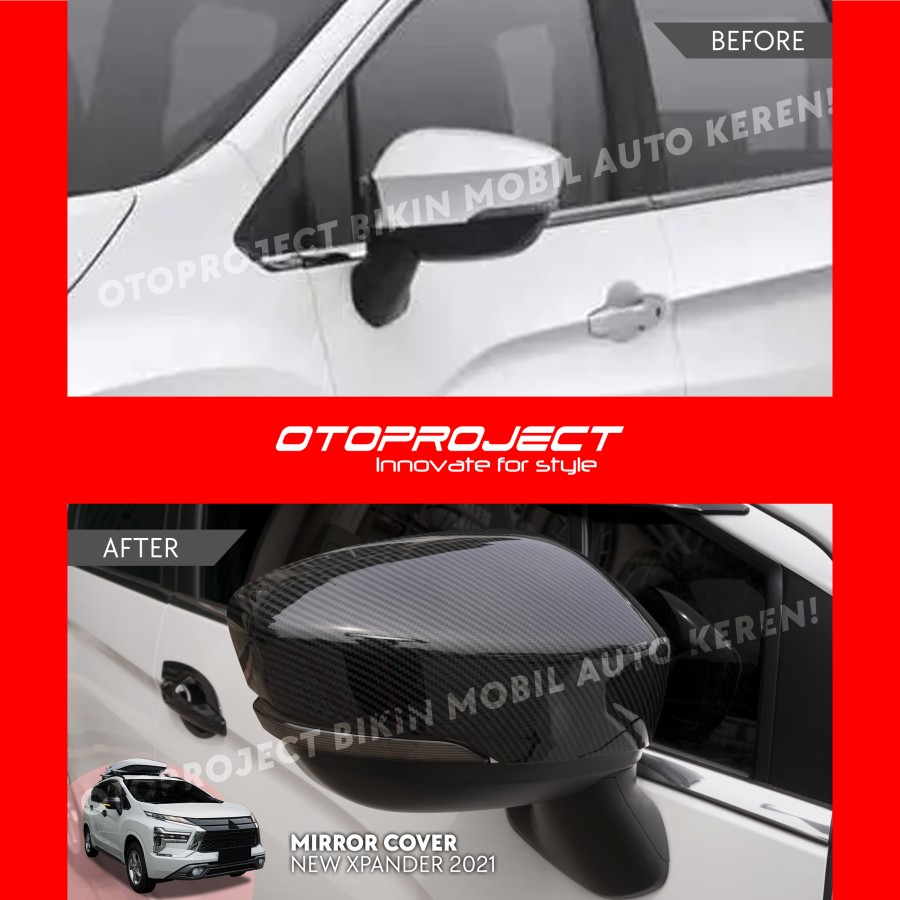 Cover Spion Mirror Cover Xpander All New Livina New Xpander 2018 2019 2020 2021 2022 2023 Carbon