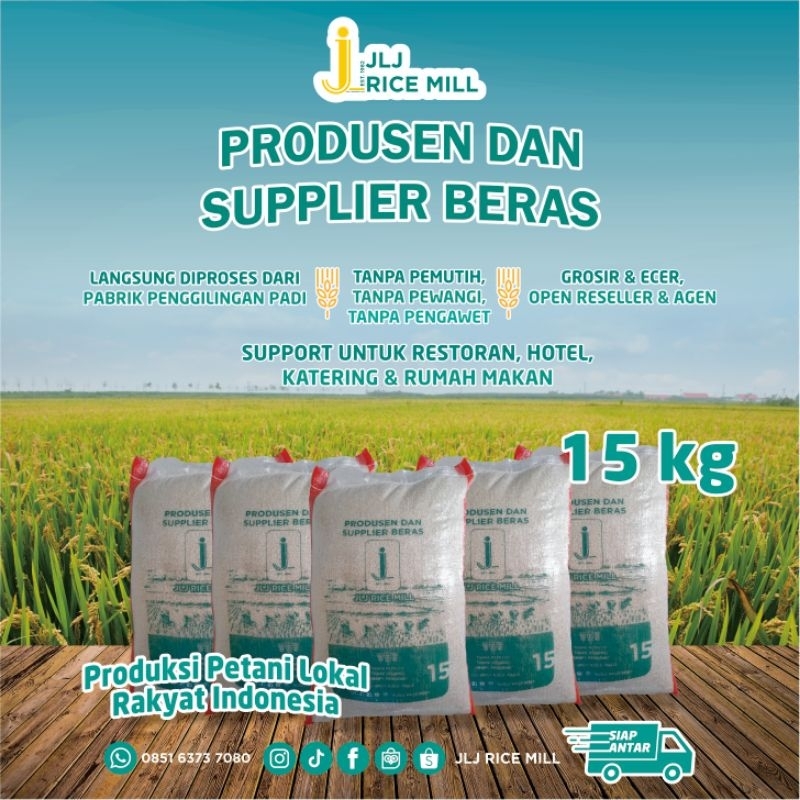 

Beras JLJ RiCe Mill Kemasan 15 kg