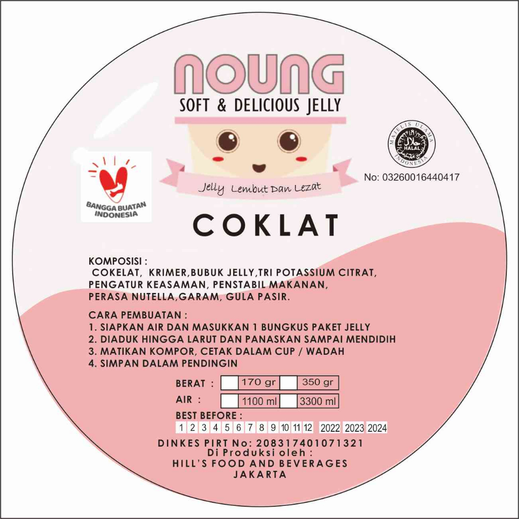

Puding Noung Coklat 680 gram