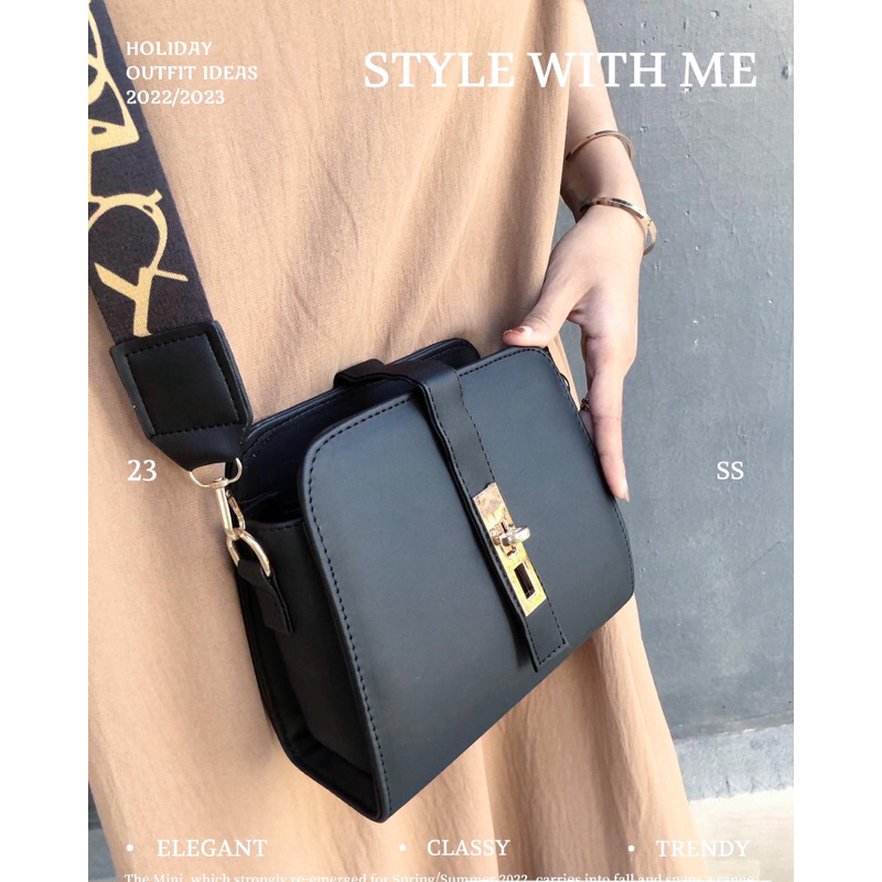 ROSSALIND BAG / TAS TERBARU / TAS VIRAL / TAS SELMPANG / TAS HITAM / TAS FASHION