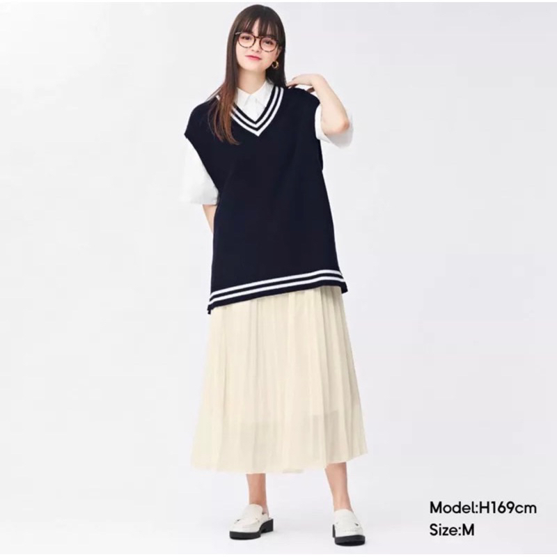 Rok pleated GU/Rok Panjang