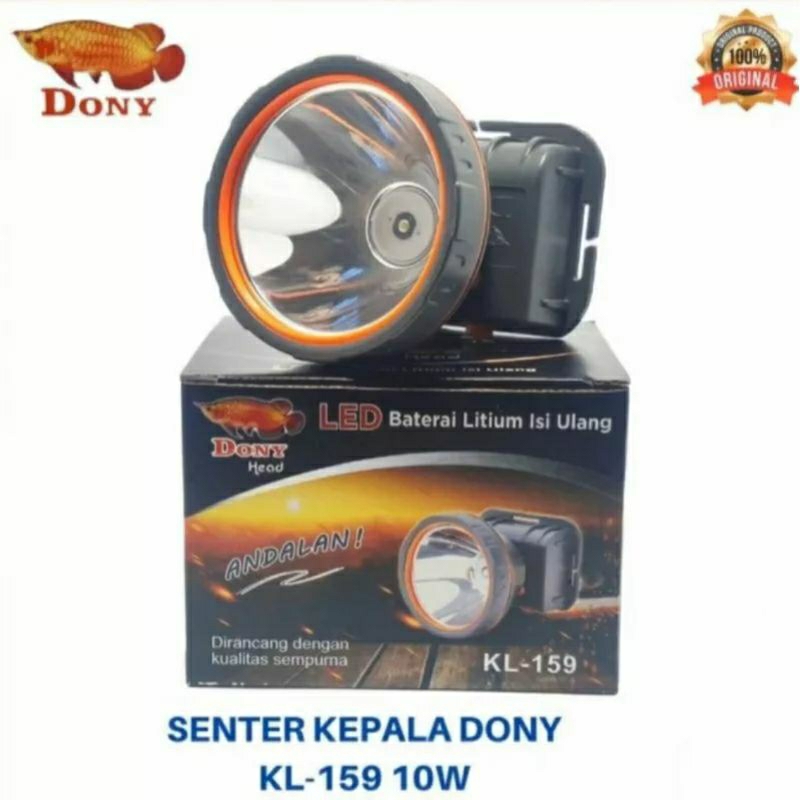 DONY Senter Kepala Head Lamp Cas KL - 159 | LED ANDALAN 