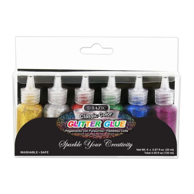 

Lem glitter glue lem cair warna metalik 6pcs