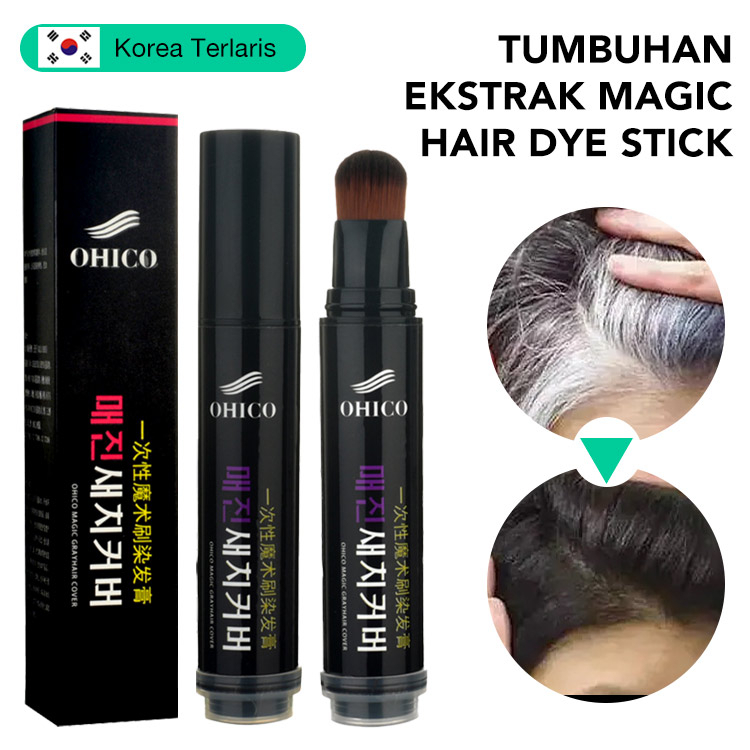 New Arrival Cute Pumpkin OHICO Pen Warna Rambut Pen Tanpa Air Berus Warna Rambut Temporan Menutupi Rambut Putih 20ml