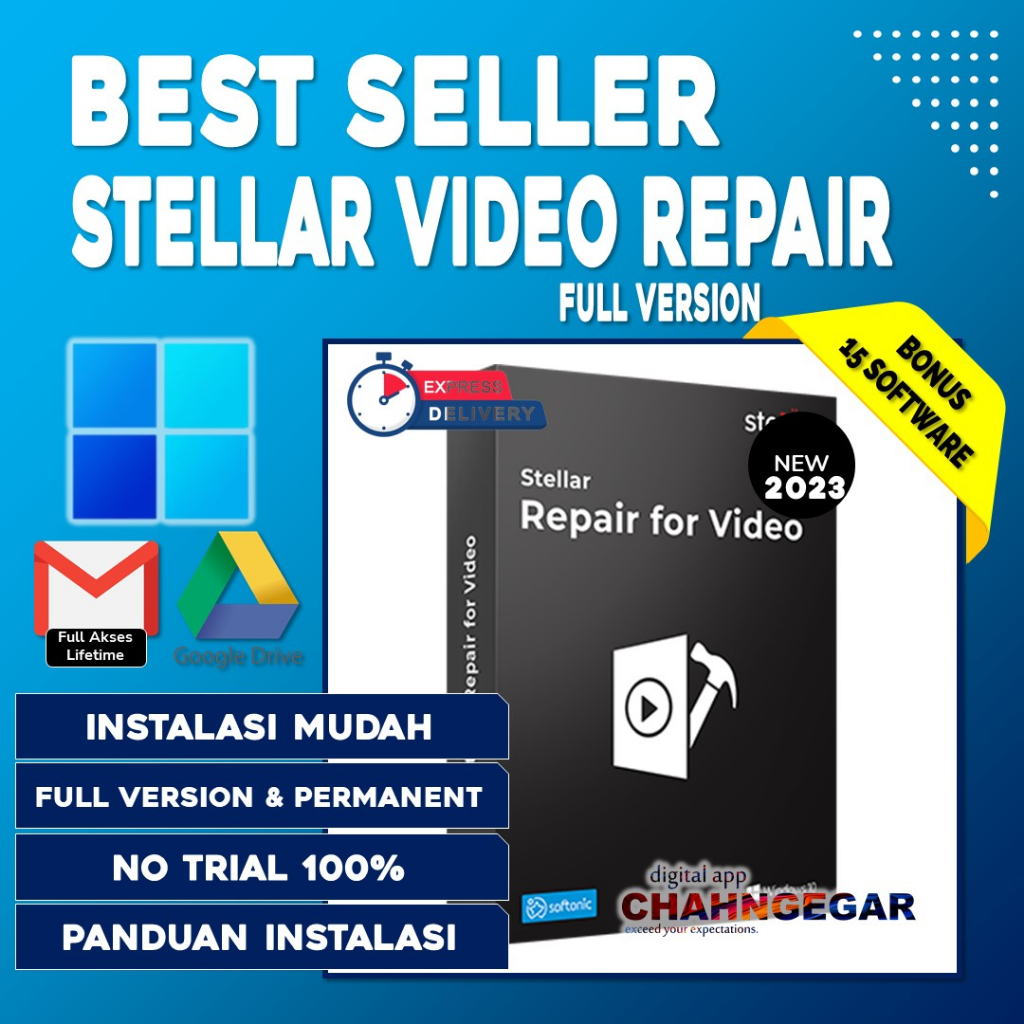 Stellar Repair Video 2022 Software Repair Perbaiki Video Rusak / Corrupt / Data Recovery