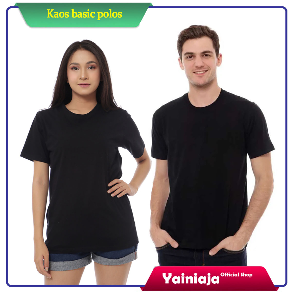 Kaos Polos Lengan Pendek Basic O-Neck Premium